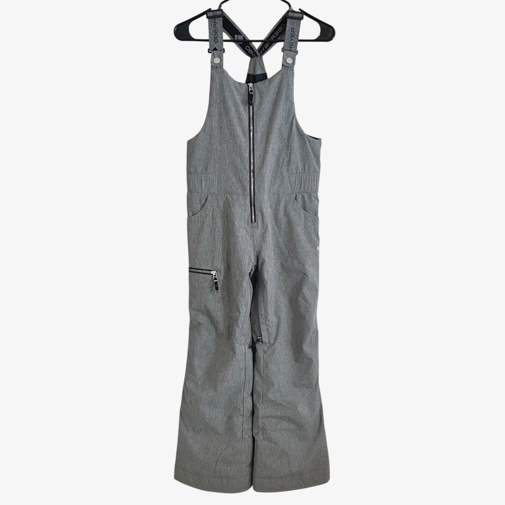 Obermeyer‎ Snow Bibs Teen L 14-16 Grey Extended Wear System Ski Pants Overalls